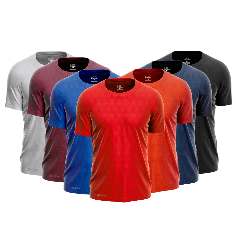 Kit 7 Camisetas Dry Fit Masculinas para Academia – Anti Suor
