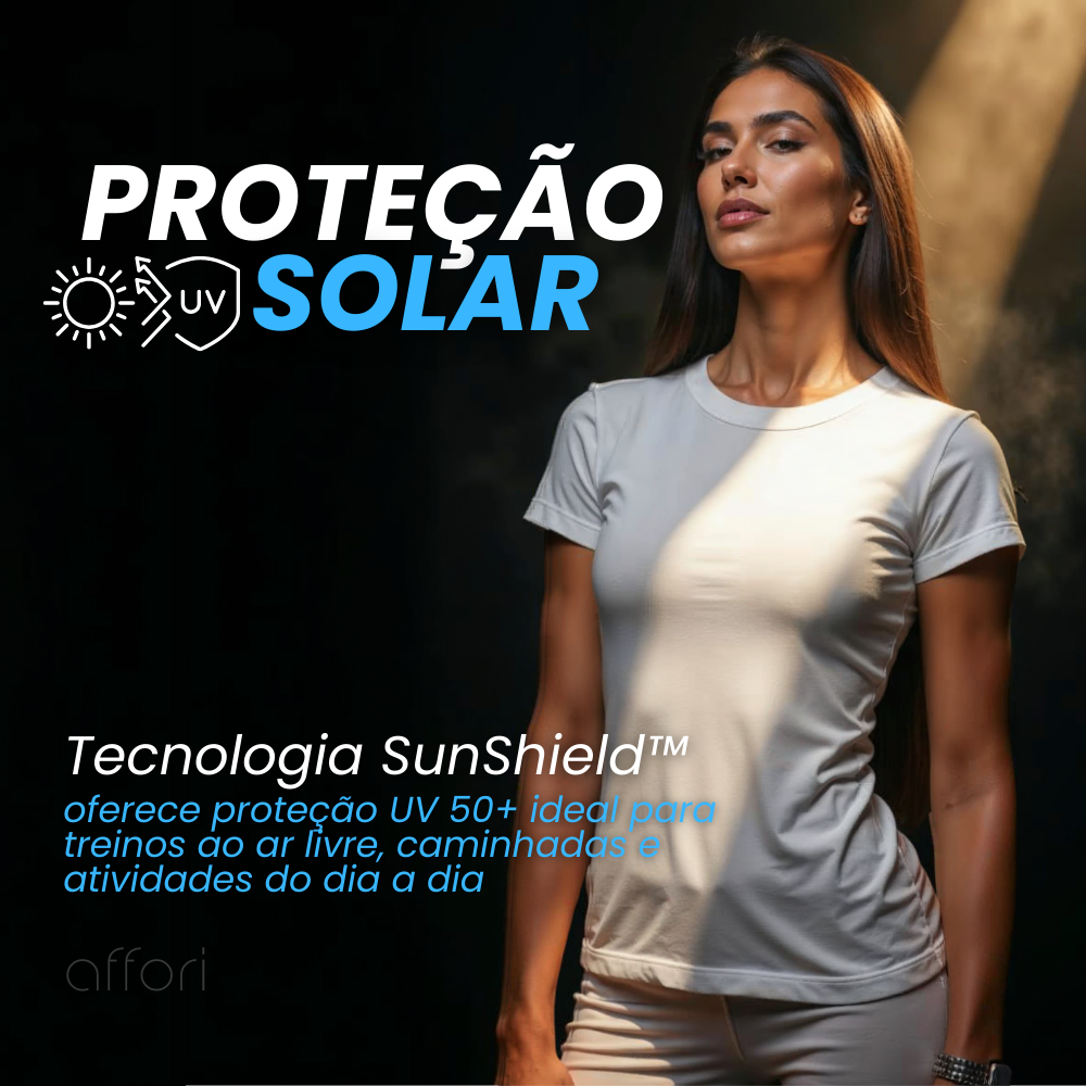 Kit 3 Camisetas tecnológicas Feminina Icetouch - Toque Gelado & Anti Odor