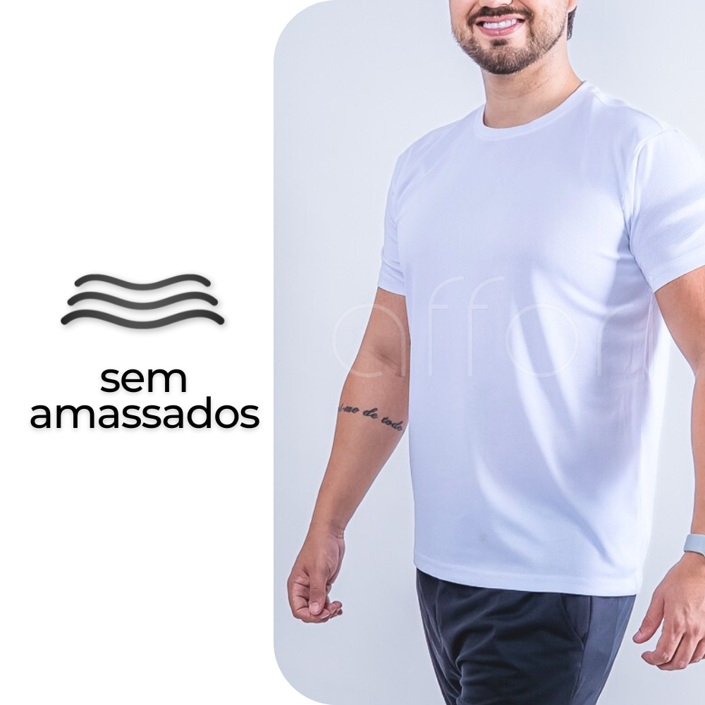 Kit 5 Camisetas Tecnológicas FitneSmart Masculinas - Promoção de Inverno