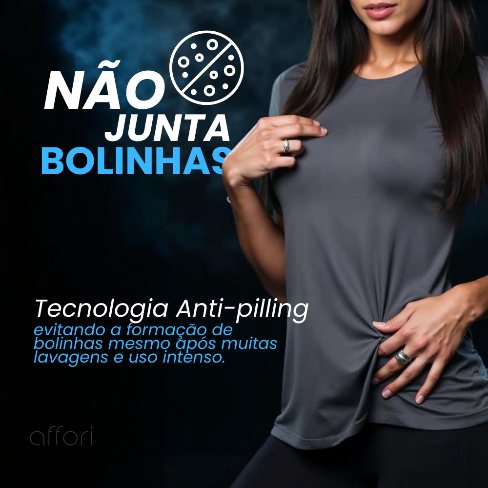 Kit 3 Camisetas tecnológicas Feminina Icetouch - Toque Gelado & Anti Odor