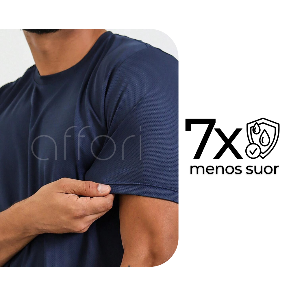 Kit 7 Camisetas Dry Fit Masculinas para Academia – Anti Suor