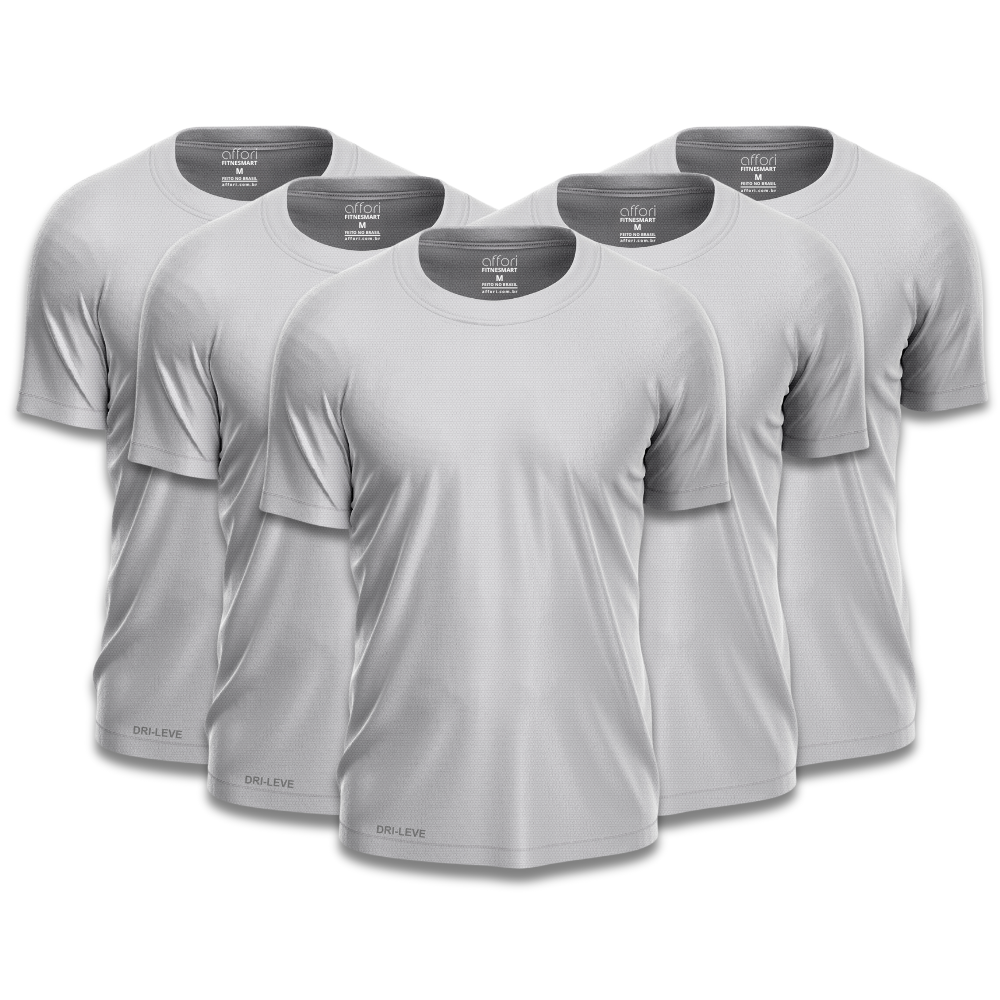 Kit 5 Camisetas Dry Fit Masculinas para Academia – Anti Suor