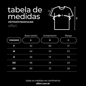 Kit 3 Camisetas Tecnológicas Affori One - Ice Touch & Anti Odor