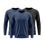Kit 3 Camisetas Manga Longa Tecnológicas ThermoShirt - Inverno Tech