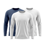 Kit 3 Camisetas Manga Longa Tecnológicas ThermoShirt - Inverno Tech