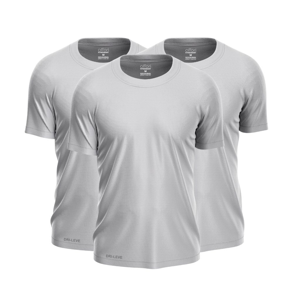 Kit 3 Camisetas Dry Fit Masculinas para Treino – Anti Suor