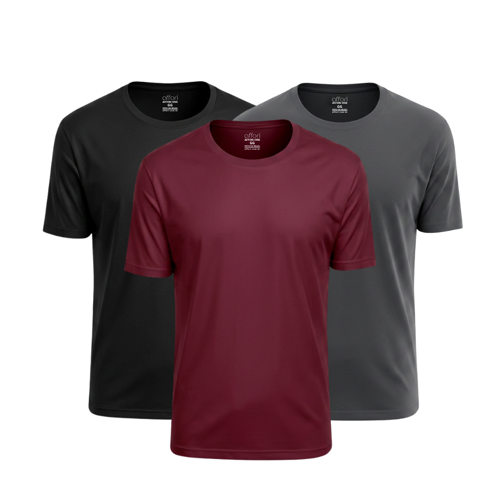 Kit 3 Camisetas Tecnológicas Masculinas IceTouch - Outonosmart