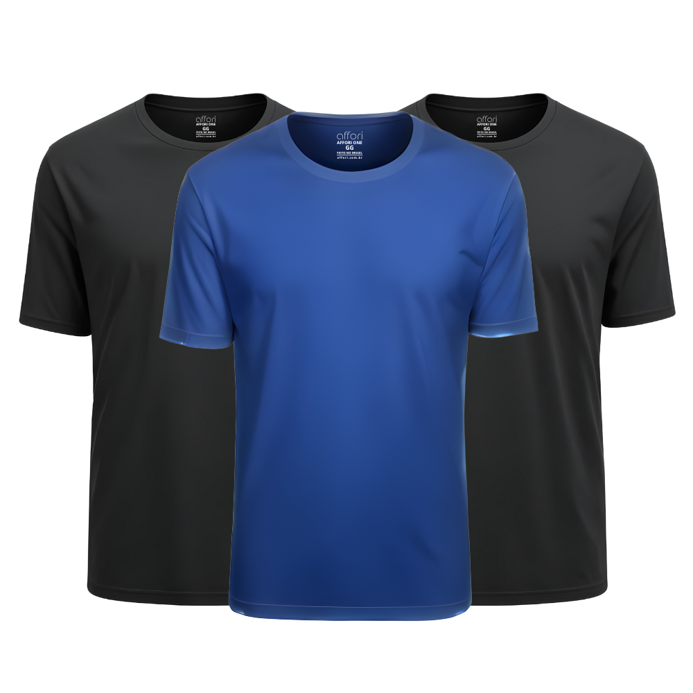 Kit 3 Camisetas Tecnológicas Masculinas IceTouch - Mês do Consumidor