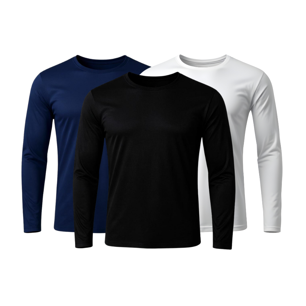 Kit 3 Camisetas Manga Longa Tecnológicas - ThermoShirt