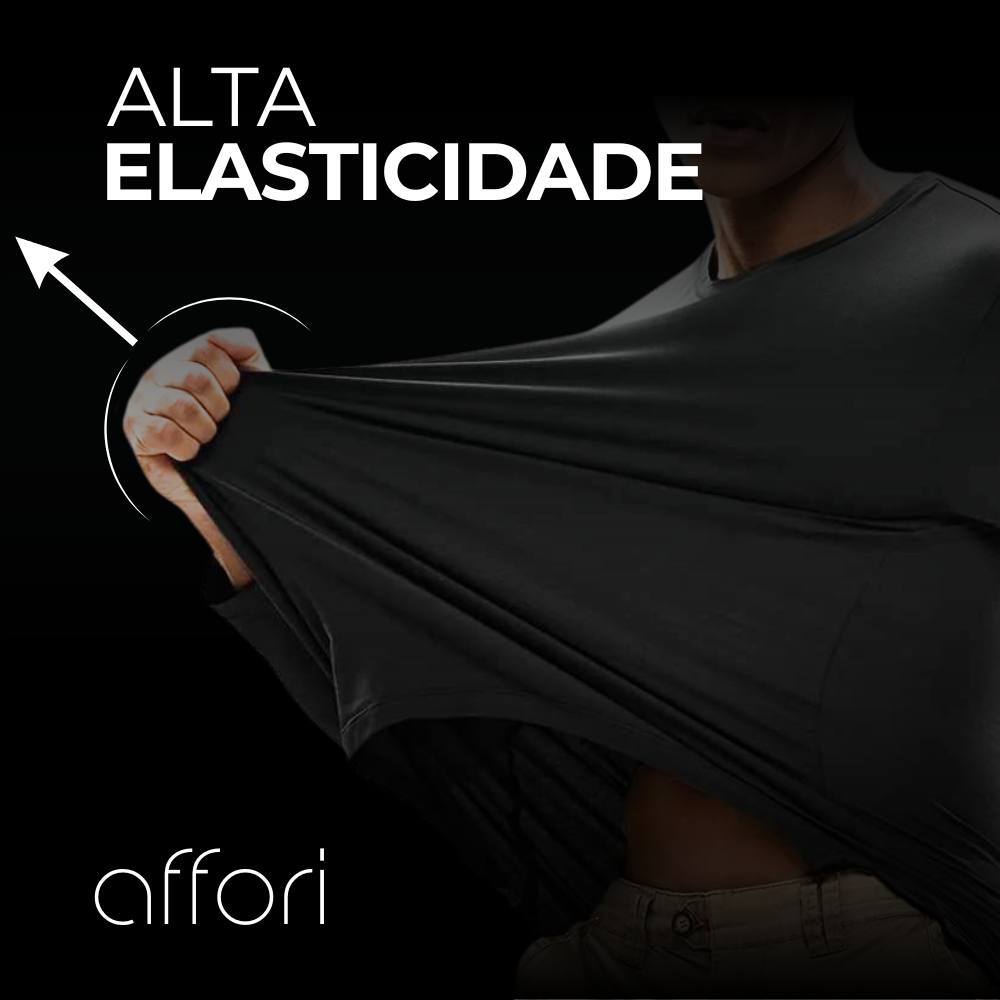 Kit 3 Camisetas Tecnológicas Toque Gelado - Ice Touch & Anti Odor