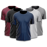 Kit 5 Camisetas Tecnológicas FitneSmart - Anti-Suor