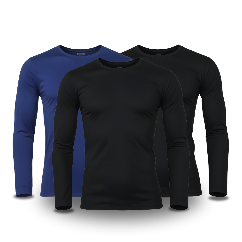 Kit 3 Camisetas Manga Longa Tecnológicas - ThermoShirt