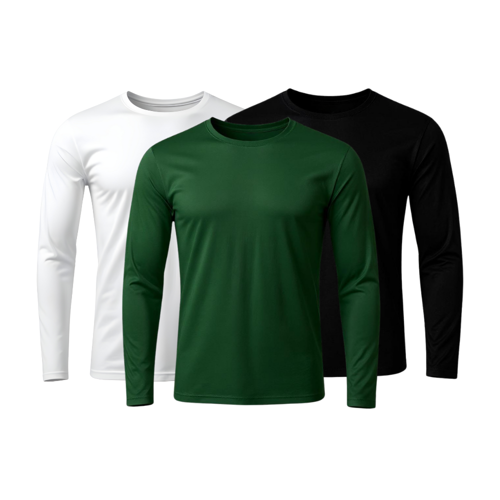 Kit 3 Camisetas Manga Longa Tecnológicas - ThermoShirt