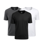 Kit 3 Camisetas Tecnológicas Toque Gelado - Ice Touch & Anti Odor