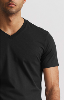 Camiseta Básica Masculina Algodão Gola V - Basic T-shirt