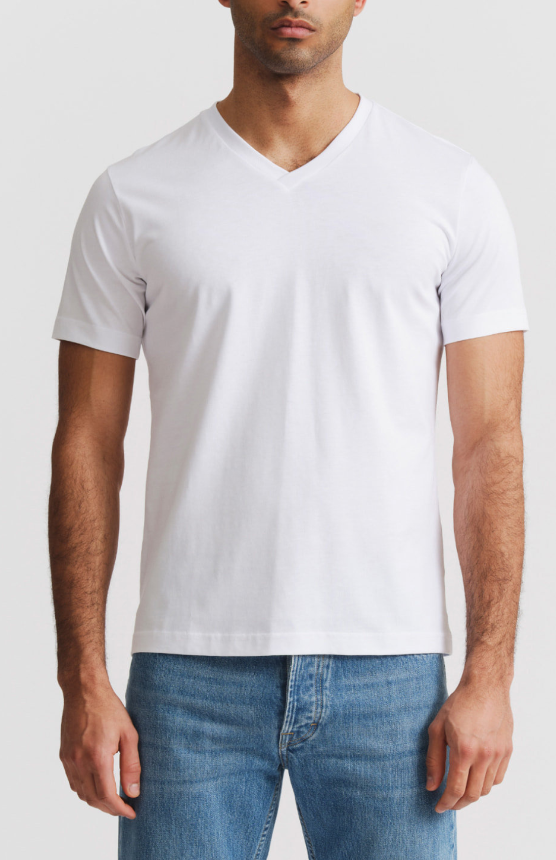 Camiseta Básica Masculina Algodão Gola V - Basic T-shirt