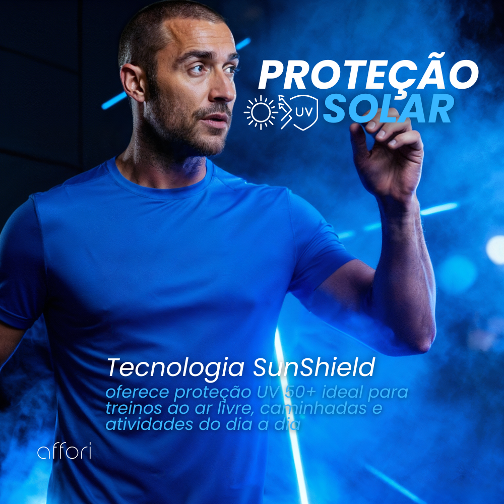 Kit 3 Camisetas Tecnológicas Masculinas FitneSmart - Anti-Suor