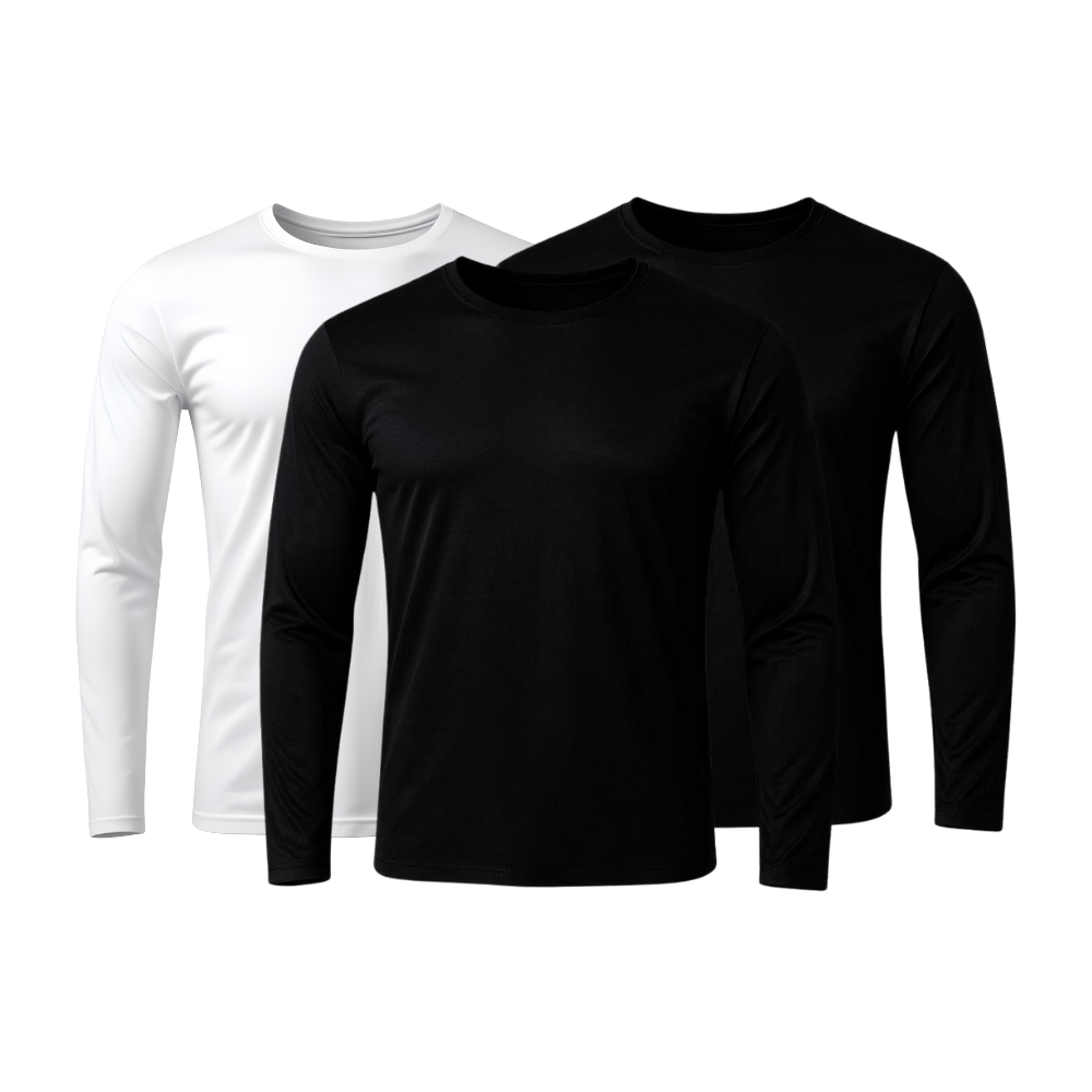Kit 3 Camisetas Manga Longa Tecnológicas - ThermoShirt