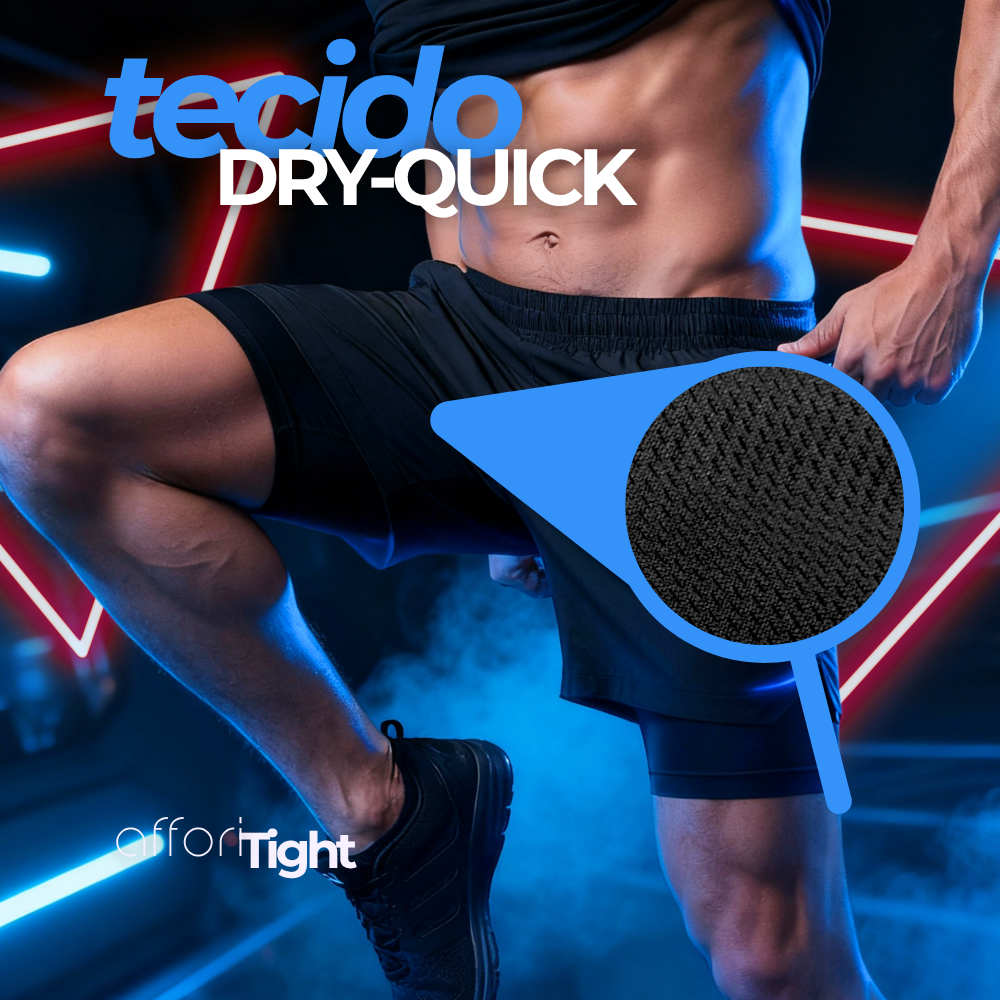 Kit 3 Shorts Compressão 2 em 1 - Promoção de Natal