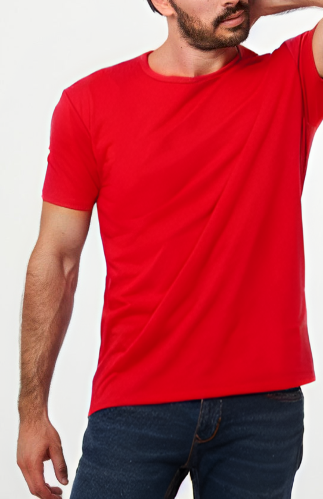 Camiseta Masculina Algodão Pima Gola U - Premium T-shirt