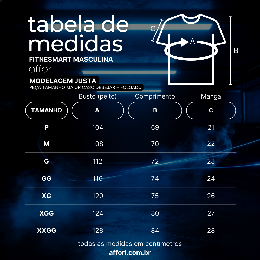 Kit 3 Camisetas Tecnológicas FitneSmart - Anti-Suor