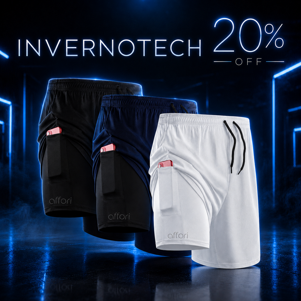 Kit 3 Shorts Compressão 2 em 1 - InvernoTech