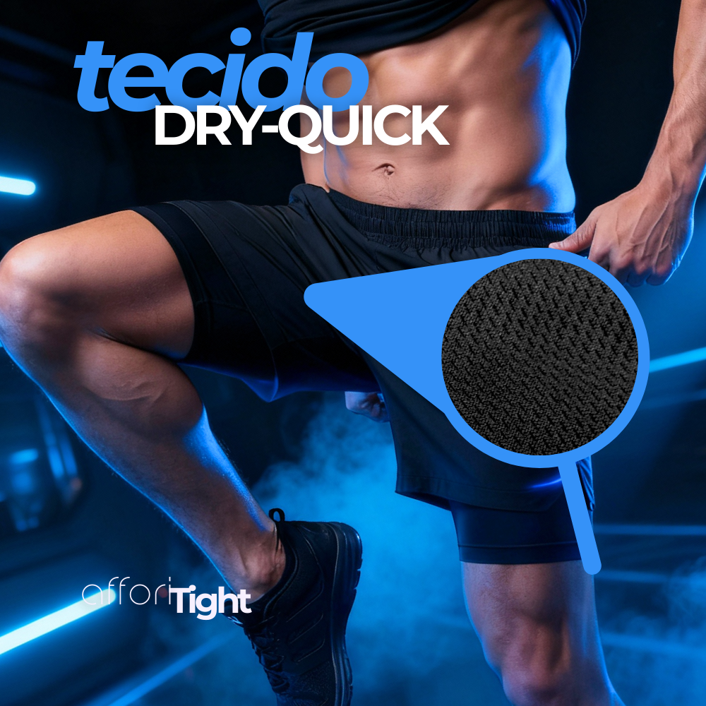 Kit 3 Shorts Compressão 2 em 1 - Affori Tight