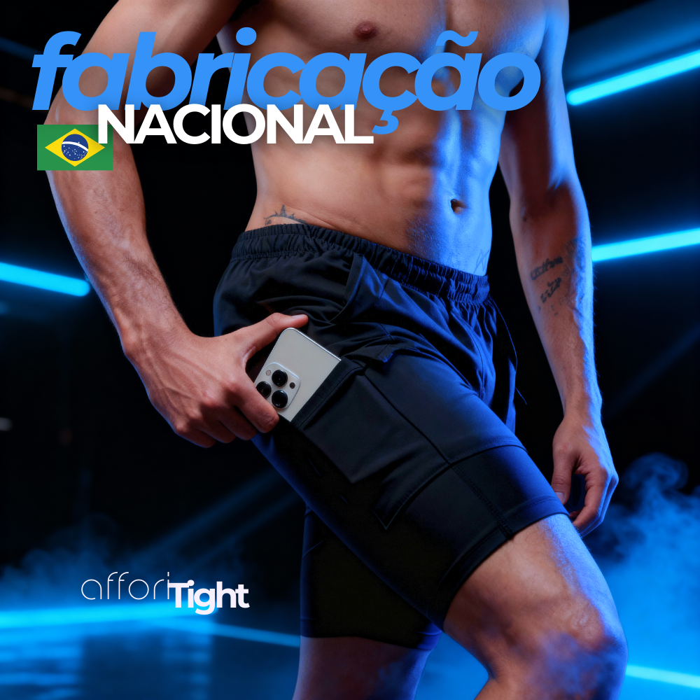 Kit 3 Shorts Compressão 2 em 1 - Affori Tight