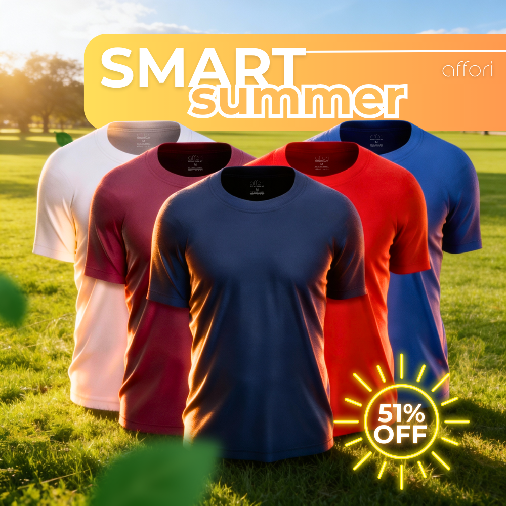 Kit 5 Camisetas Tecnológicas Masculinas FitneSmart - Promoção de Verão