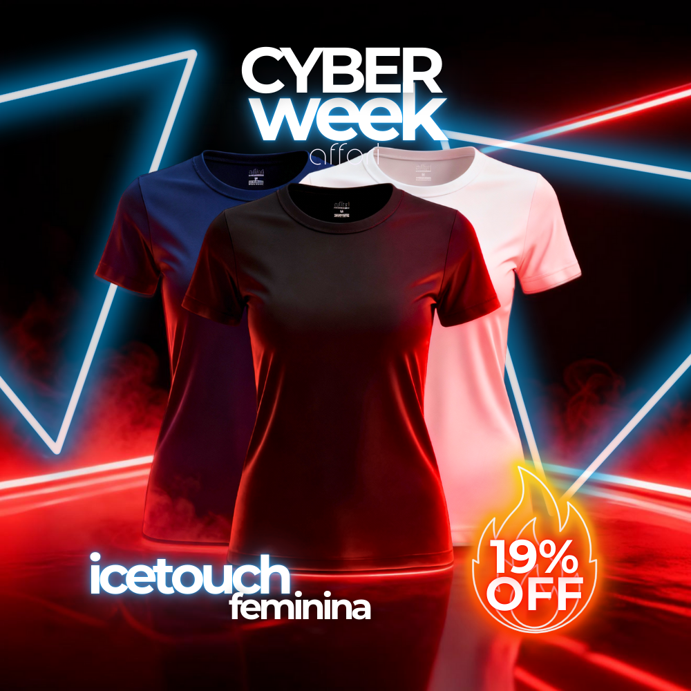 Kit 3 Camisetas tecnológicas Femininas Icetouch - Black November