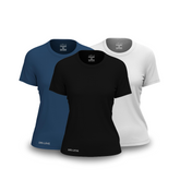 Kit 3 Camisetas Dry Fit Femininas para Academia – Anti Suor
