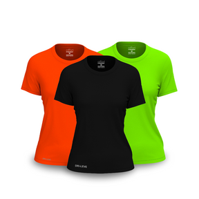 Kit 3 Camisetas Dry Fit Femininas para Academia – Anti Suor