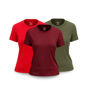 Kit 3 Camisetas Dry Fit Femininas para Academia – Anti Suor