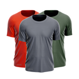Laranja- Verde Militar - Cinza Chumbo