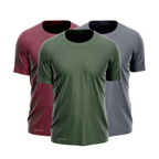 Kit 3 Camisetas Tecnológicas Masculinas FitneSmart - Anti-Suor