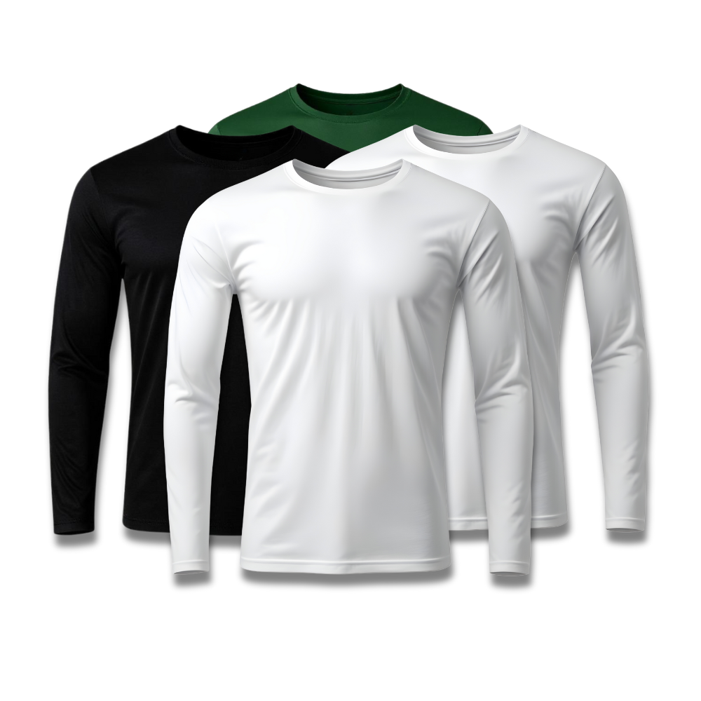Kit 4 Camisetas Manga Longa Tecnológicas - ThermoShirt