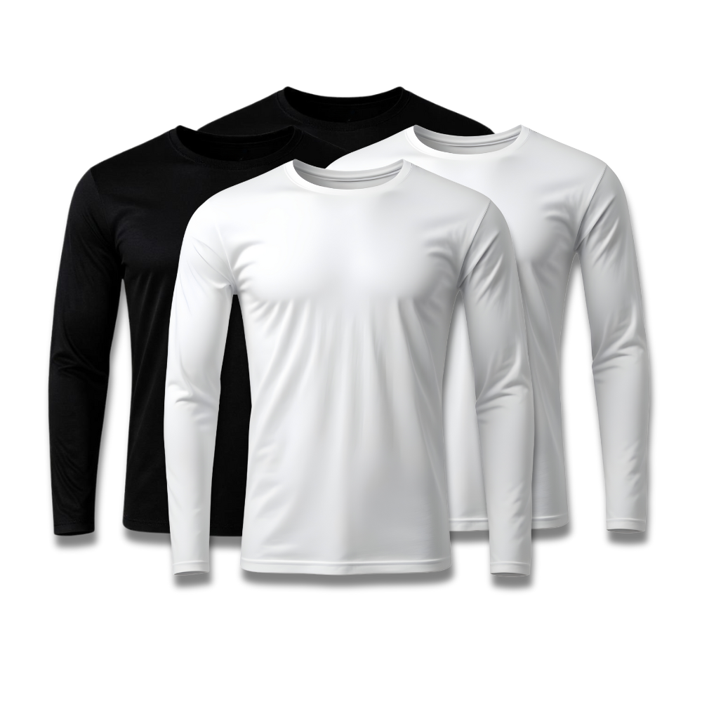 Kit 4 Camisetas Manga Longa Tecnológicas - ThermoShirt