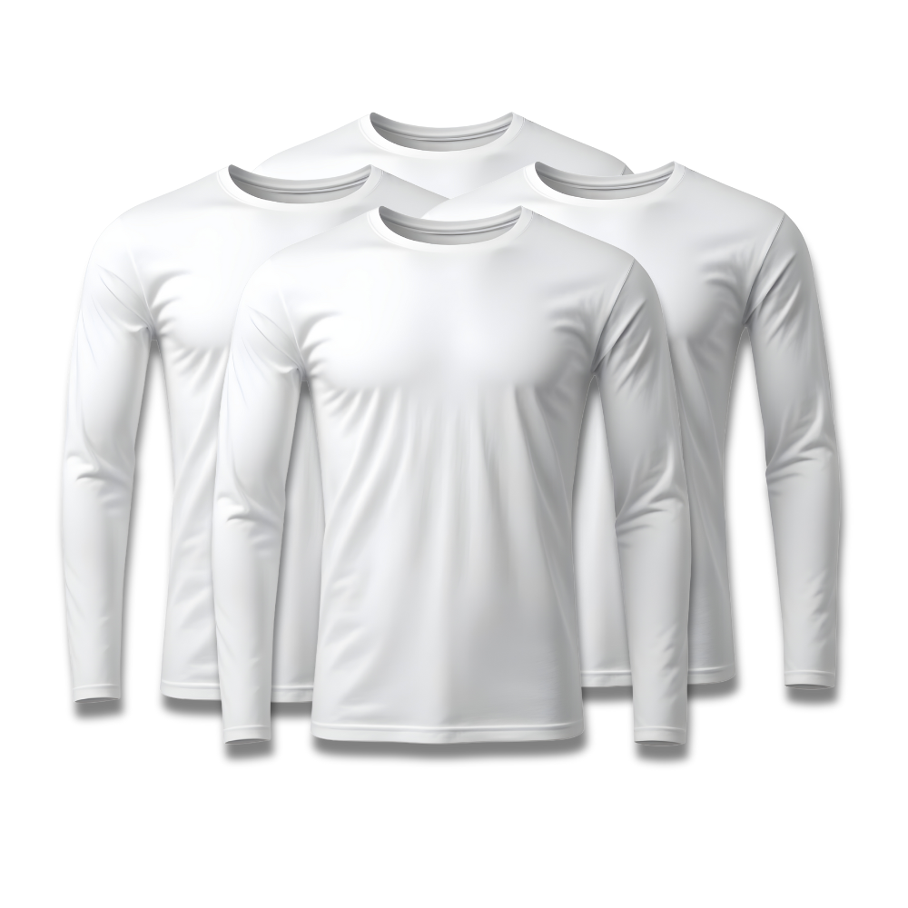 Kit 4 Camisetas Manga Longa Tecnológicas - ThermoShirt
