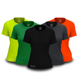 Kit 5 Camisetas Tecnológicas Femininas Fitnesmart - Outonosmart