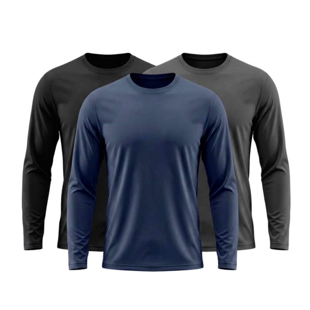 Kit 3 Camisetas Manga Longa Tecnológicas - ThermoShirt