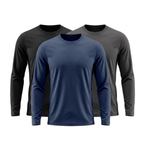 Kit 3 Camisetas Manga Longa Tecnológicas - ThermoShirt