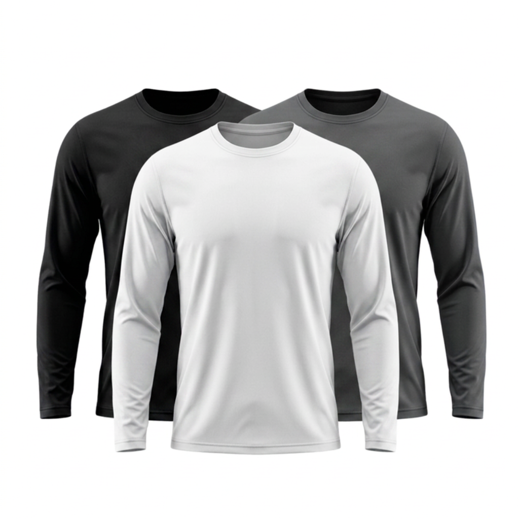 Kit 3 Camisetas Manga Longa Tecnológicas - ThermoShirt