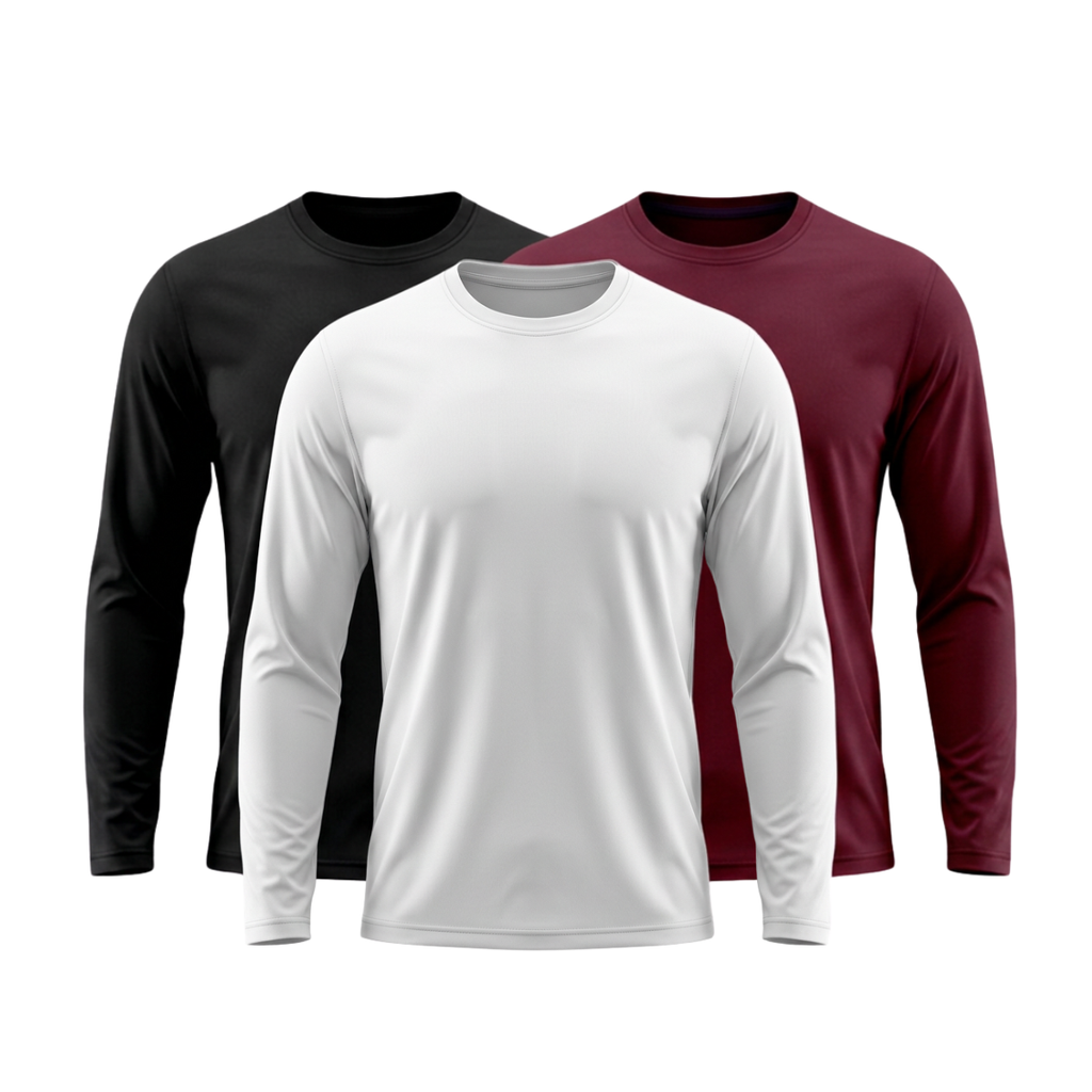 Kit 3 Camisetas Manga Longa Tecnológicas - ThermoShirt