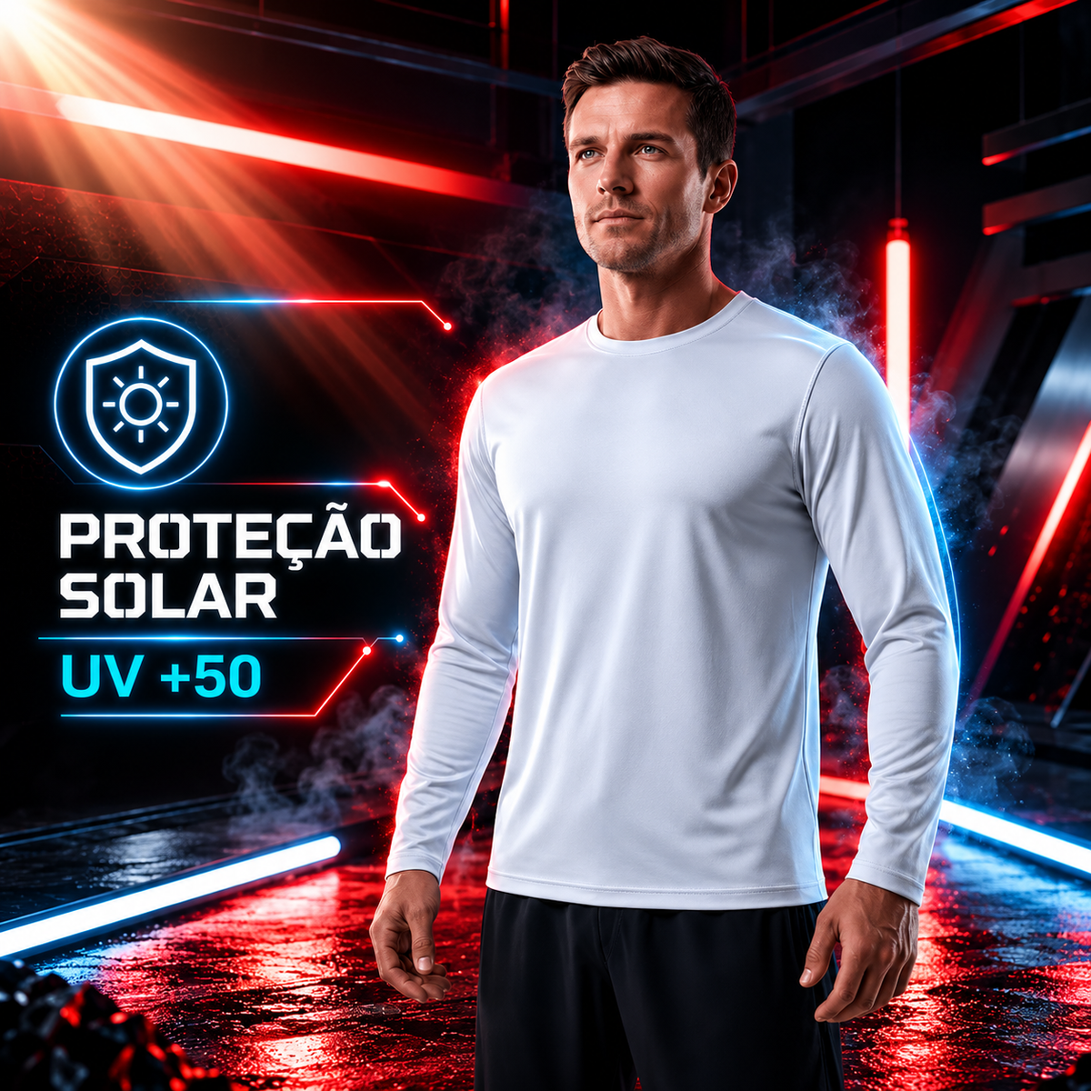 Camiseta Manga Longa Tecnológicas - ThermoShirt | Black November