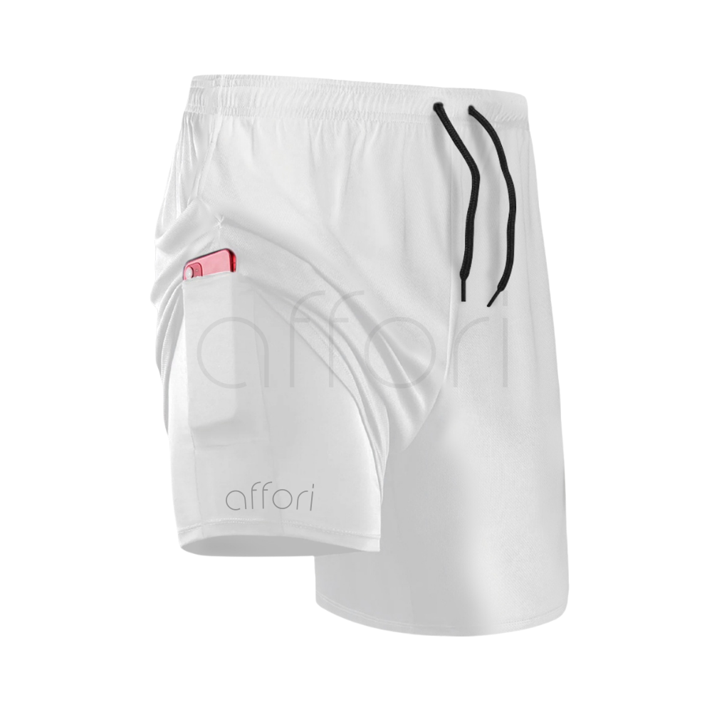 Shorts Compressão 2 em 1 - Affori Tight