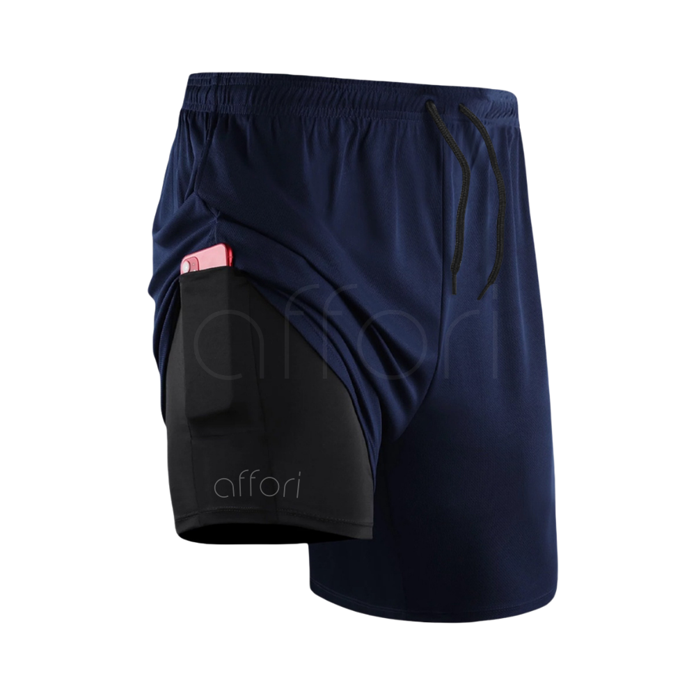 Shorts Compressão 2 em 1 - Affori Tight