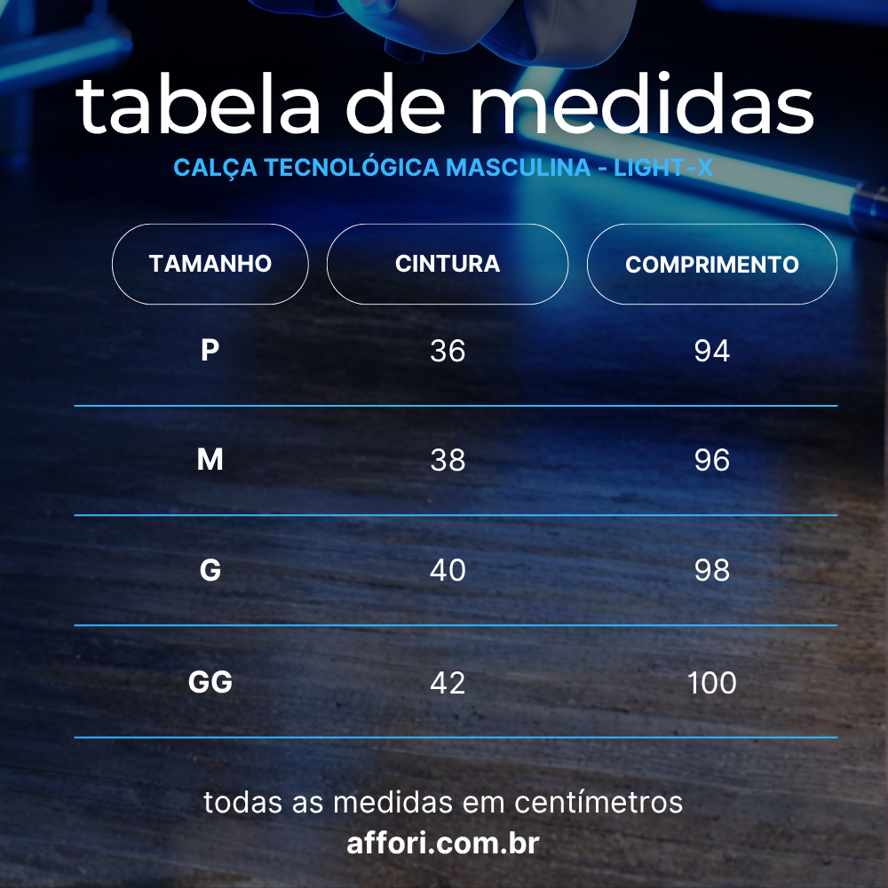 Kit 3 Calças Masculinas Tecnológicas Light-X - Outonosmart