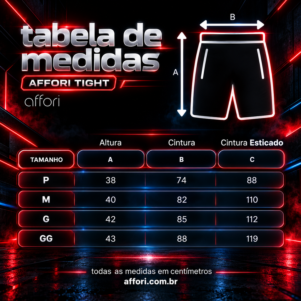 Shorts Compressão 2 em 1 - Affori Tight | Black November