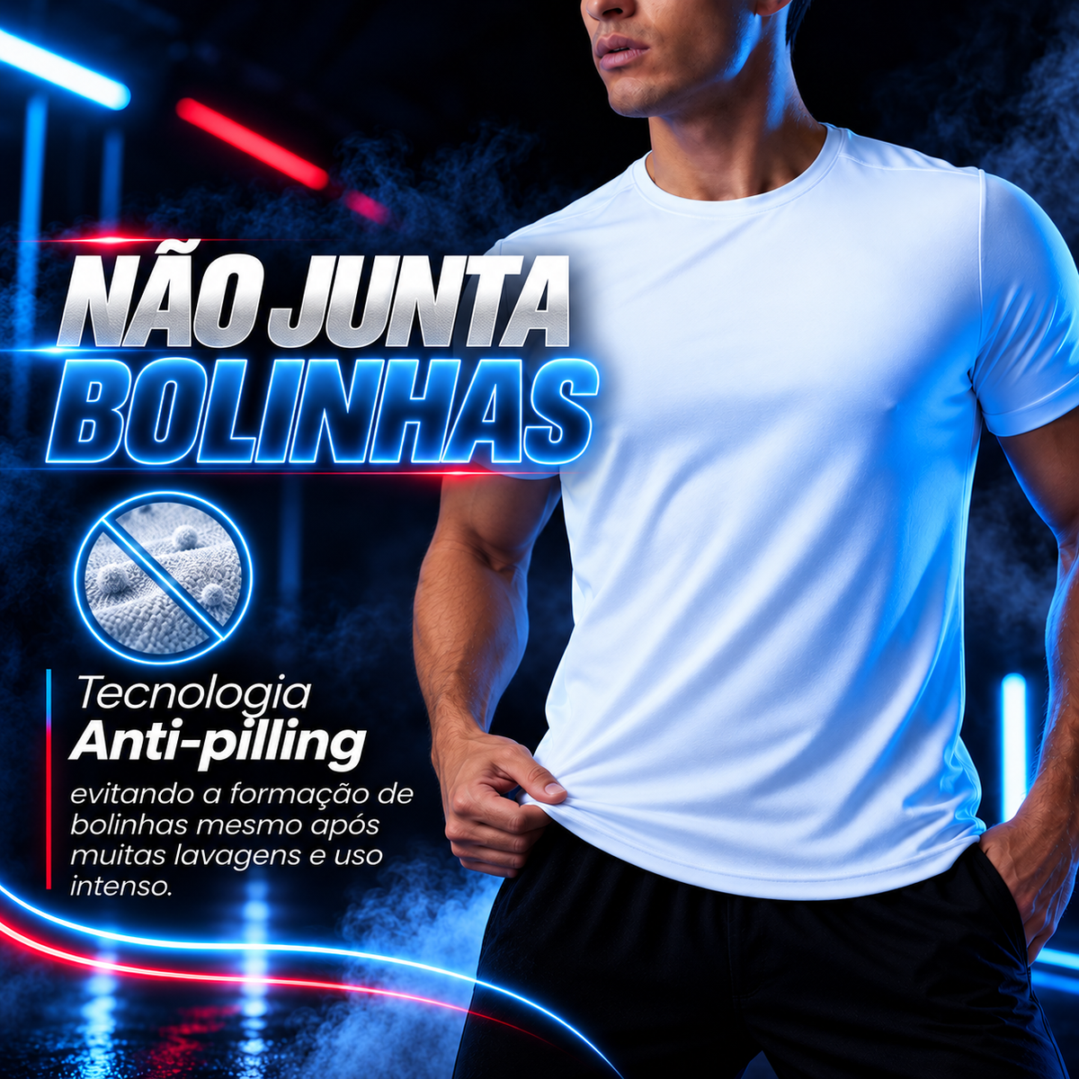 Camiseta Tecnológica Toque Gelado & Anti Odor - Ice Touch | Black November