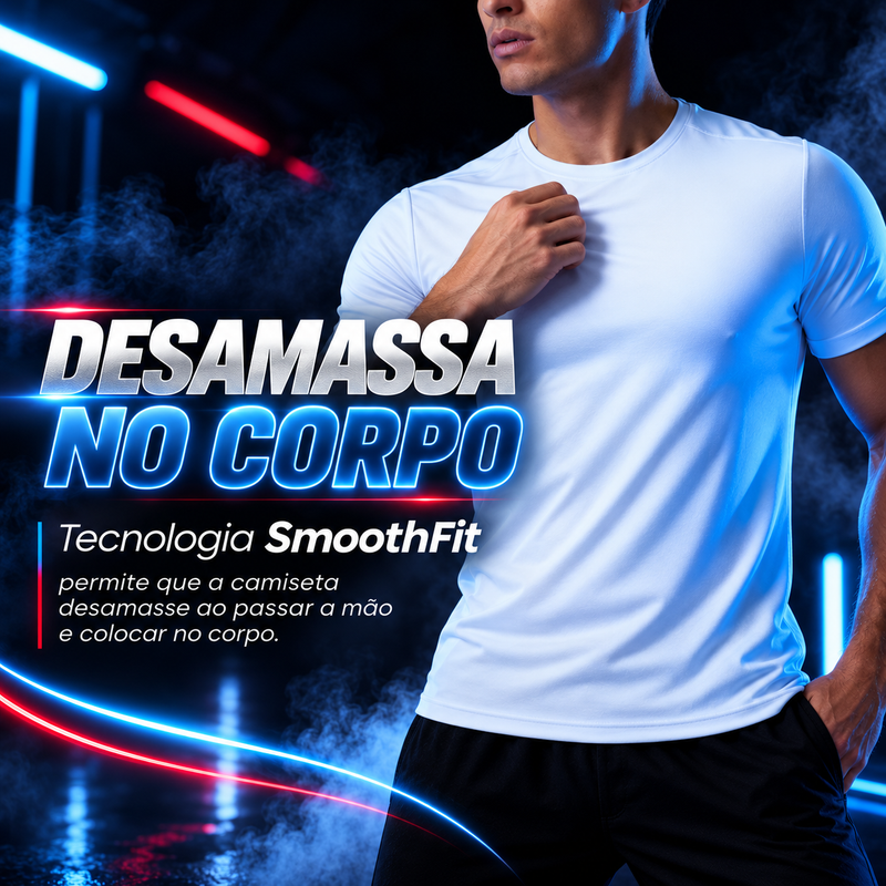 Tecido IceTouch com acabamento que ajuda a reduzir amassados